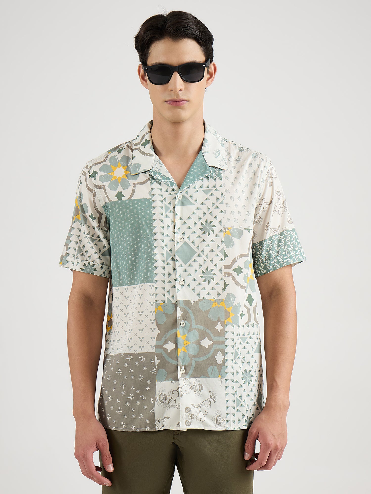 Antony Morato Men Multicolor Printed Collar Shirt