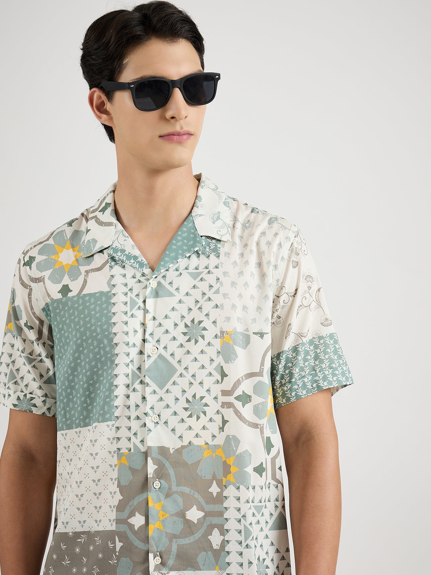 Antony Morato Men Multicolor Printed Collar Shirt