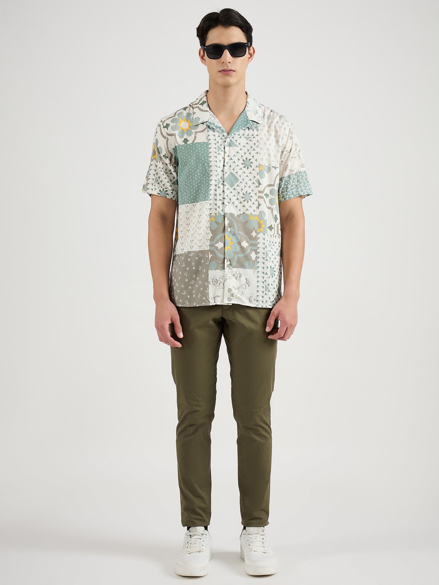 Antony Morato Men Multicolor Printed Collar Shirt