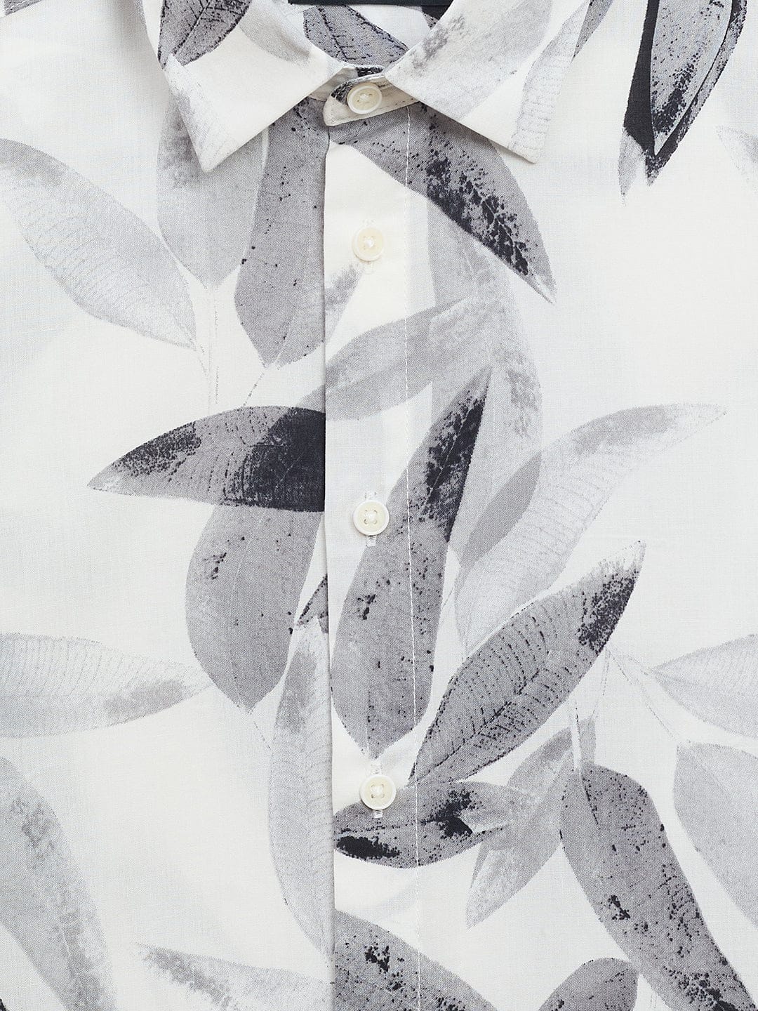 Antony Morato Boys Cream Printed Collar Shirt