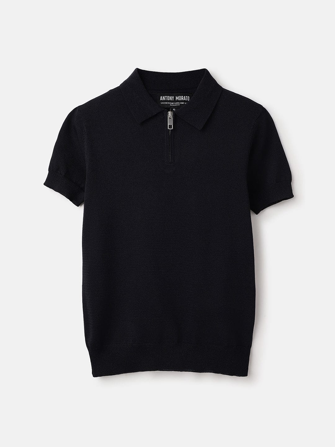 Antony Morato Boys Blue Solid Polo Tshirt