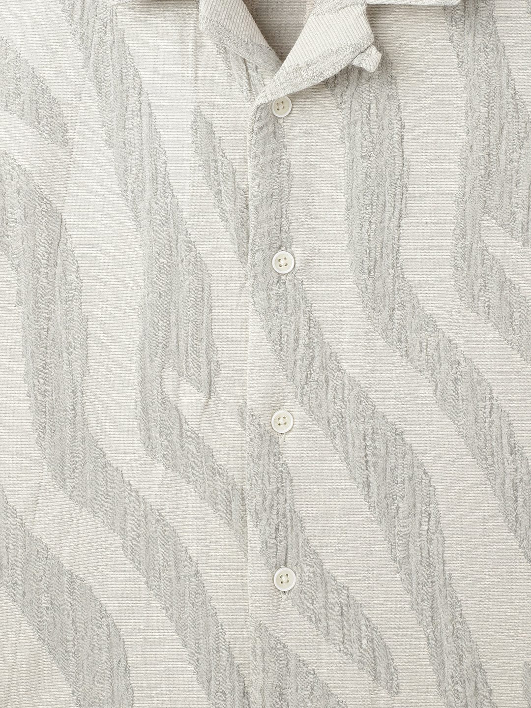 Antony Morato Boys Green Printed Collar Shirt