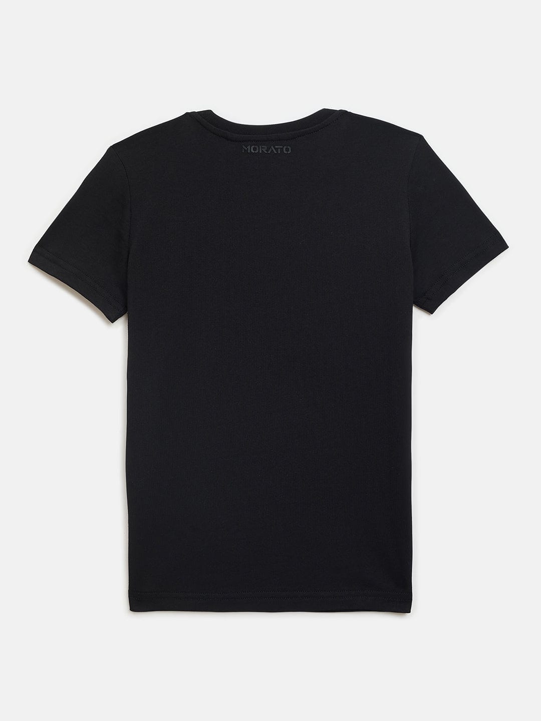Antony Morato Boys Black Placement Print Crew Neck TShirt
