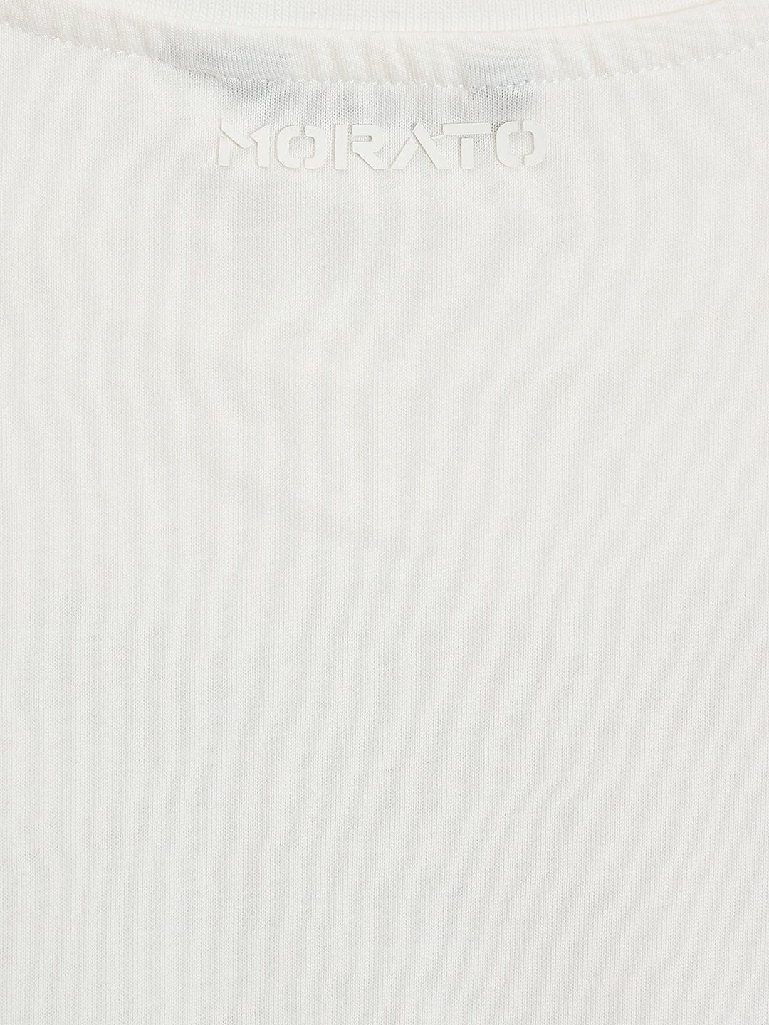 Antony Morato Boys Cream Placement Print Crew Neck Tshirt