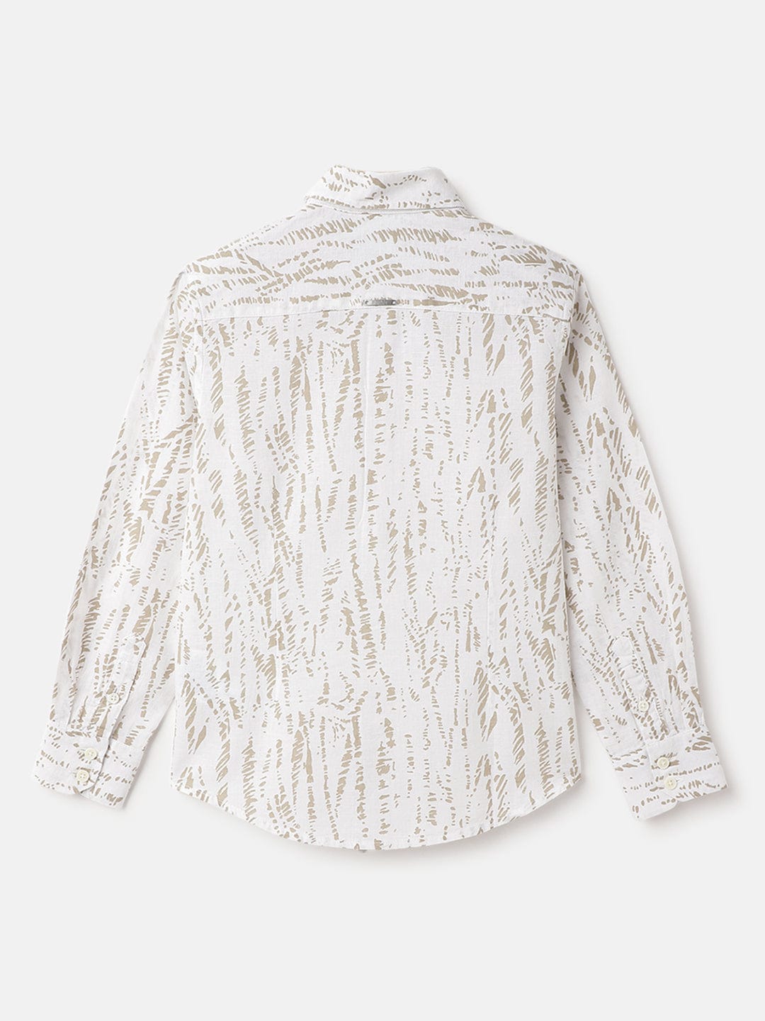 Antony Morato Boys Beige Printed Collar Shirt