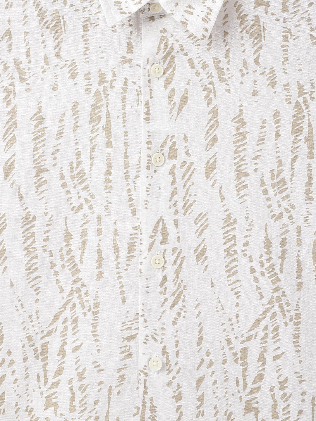 Antony Morato Boys Beige Printed Collar Shirt