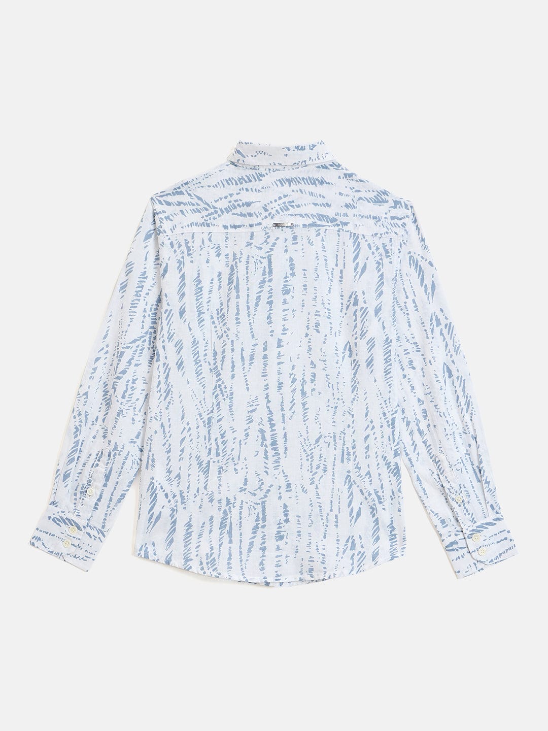 Antony Morato Boys Blue Printed Collar Shirt