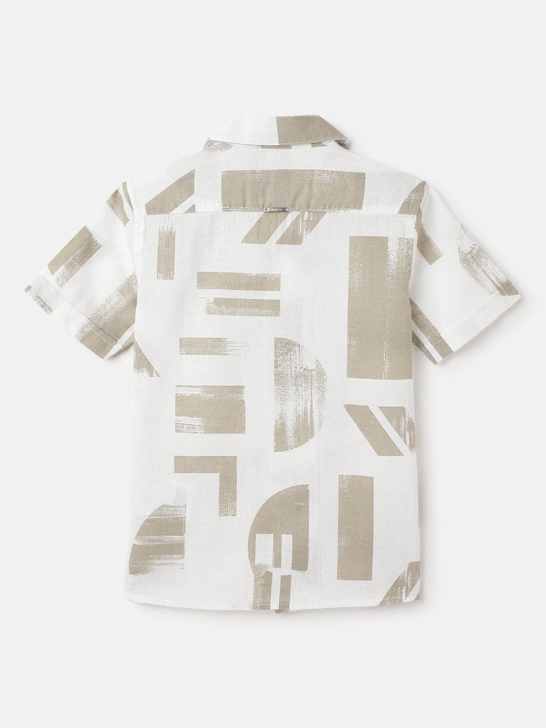 Antony Morato Boys Beige Printed Collar Shirt