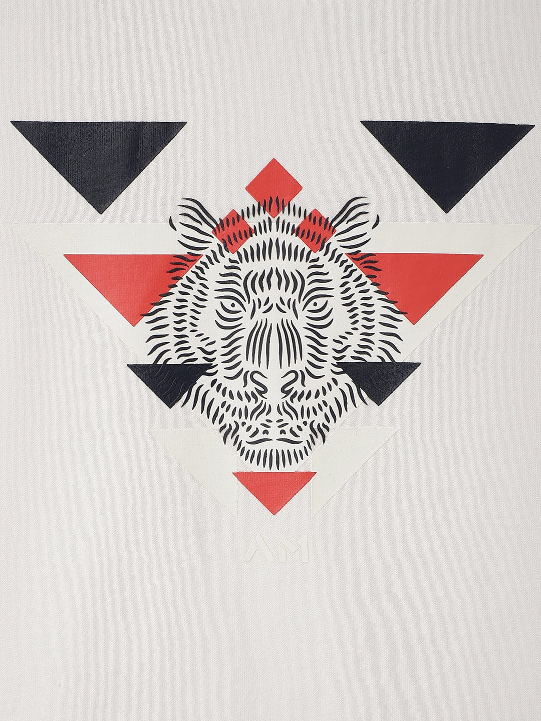 Antony Morato Boys Cream Placement Print Crew Neck TShirt