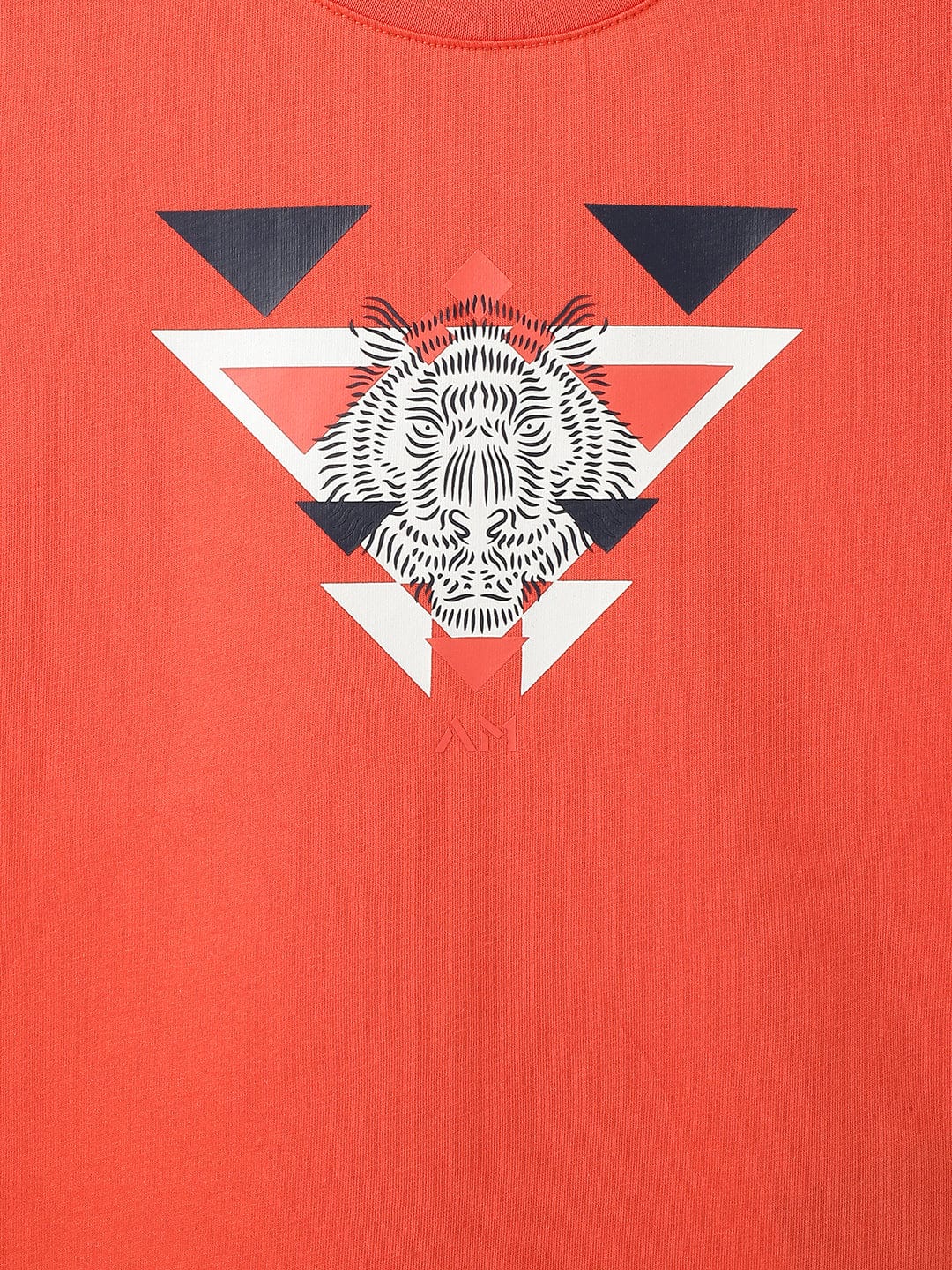 Antony Morato Boys Red Placement Print Crew Neck TShirt