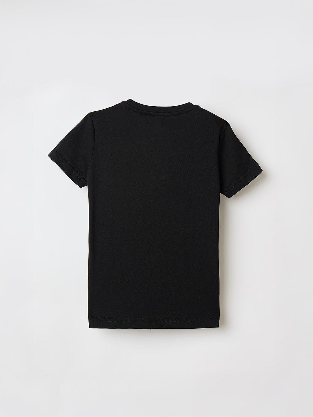 Antony Morato Boys Black Placement Print Crew Neck Tshirt