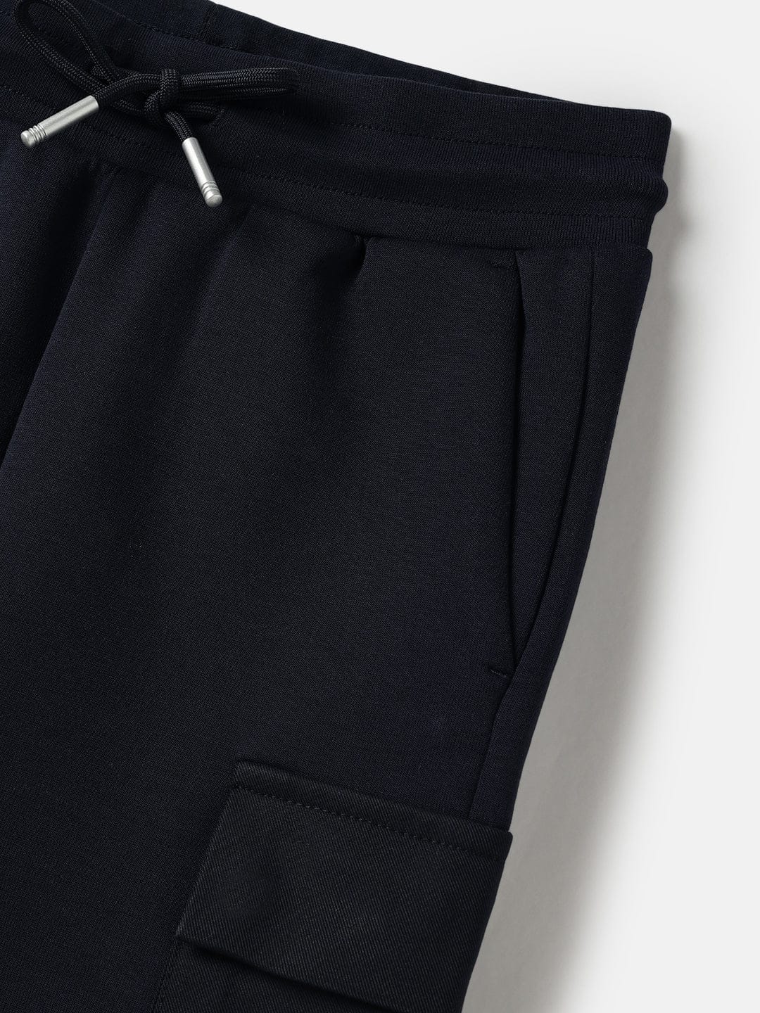 Antony Morato Boys Blue Regular Fit Solid Shorts