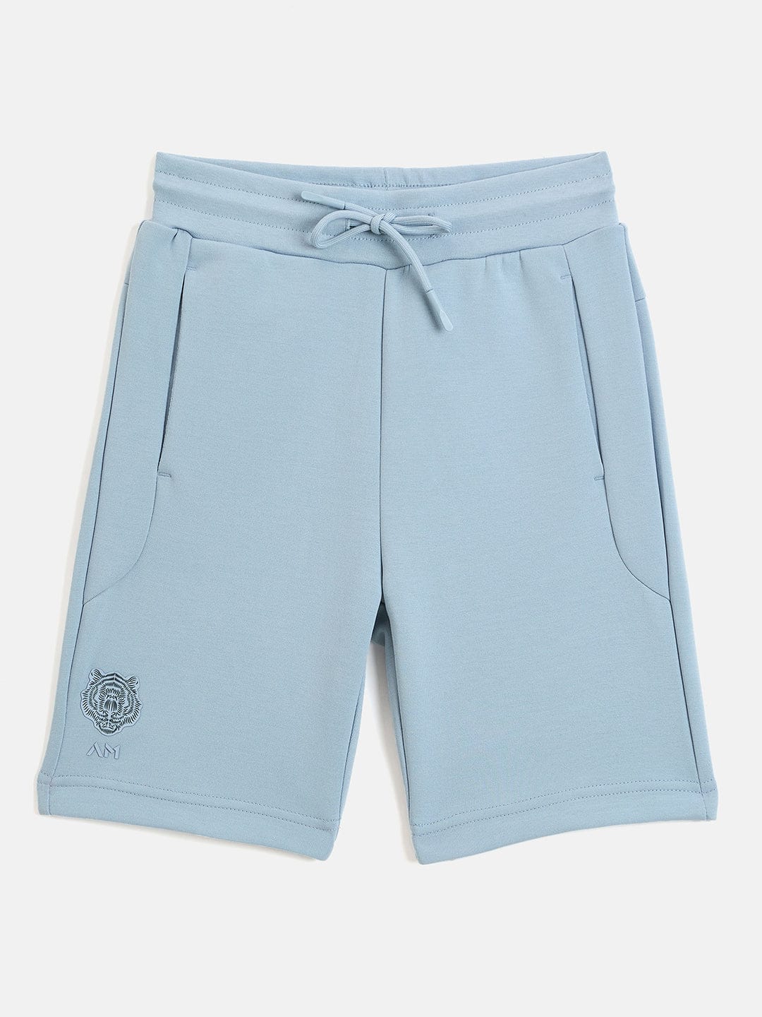 Antony Morato Boys Blue Regular Fit Solid Shorts