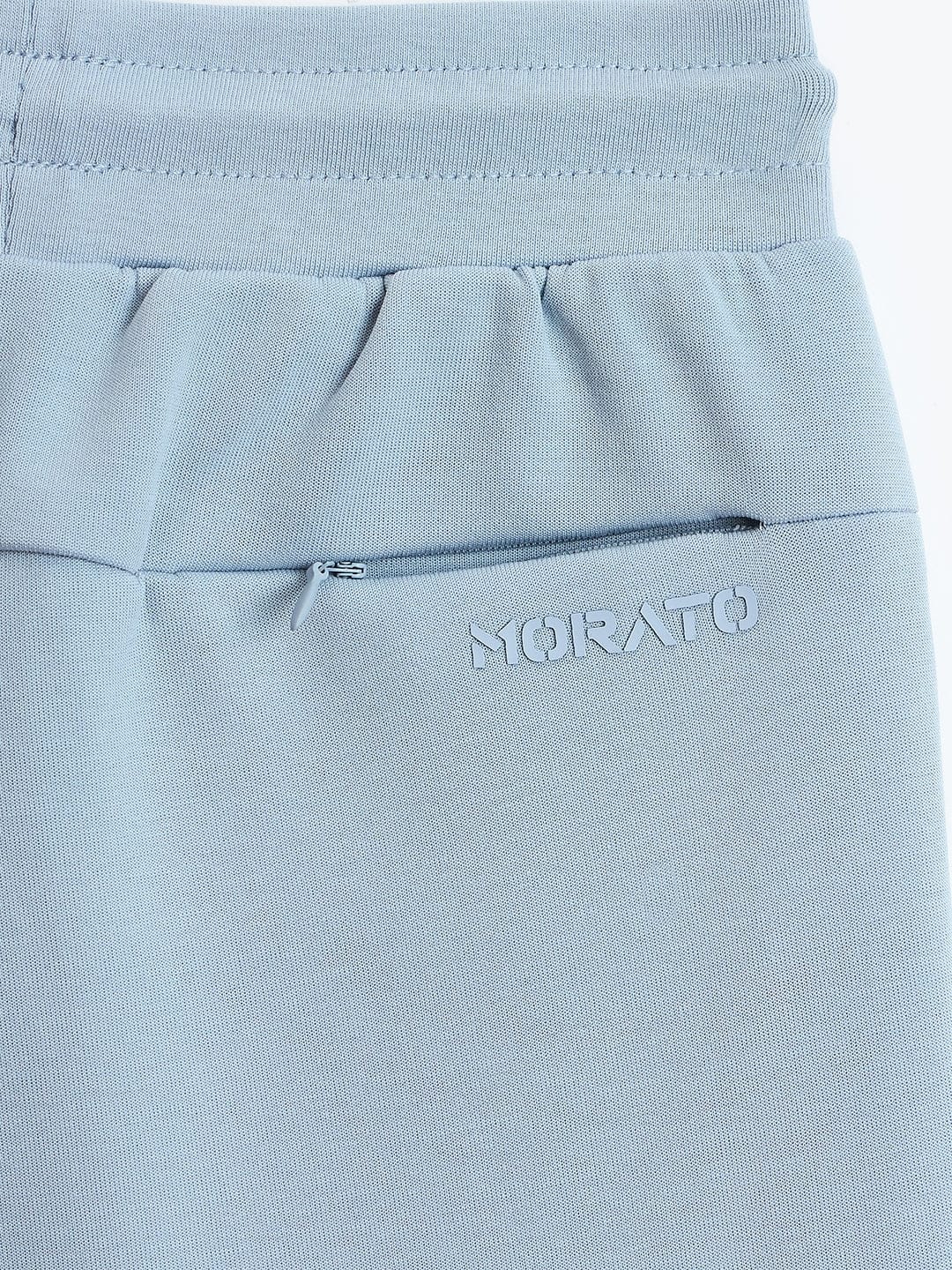 Antony Morato Boys Blue Regular Fit Solid Shorts
