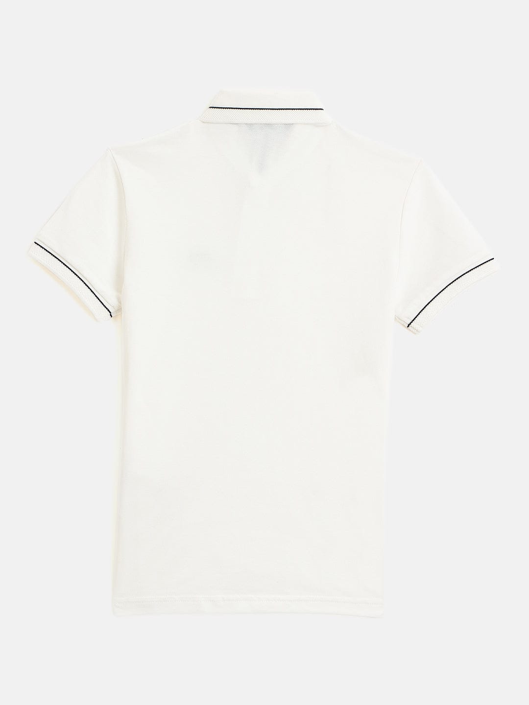 Antony Morato Boys Cream Solid Polo Tshirt