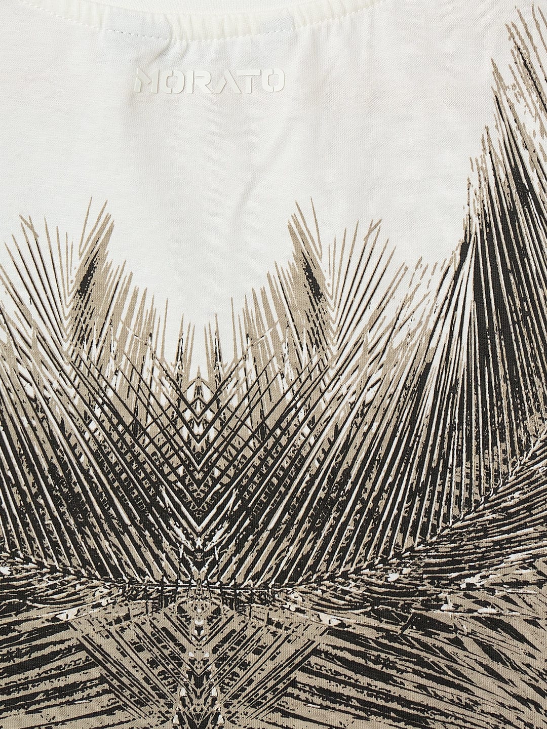 Antony Morato Boys Cream Graphic Crew Neck Tshirt