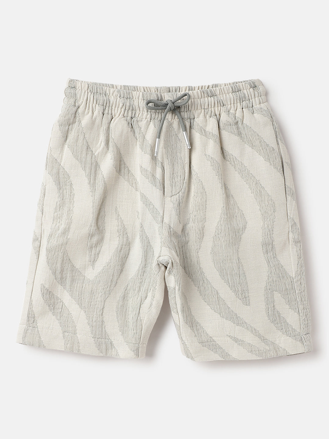 Antony Morato Boys Green Regular Fit Printed Shorts