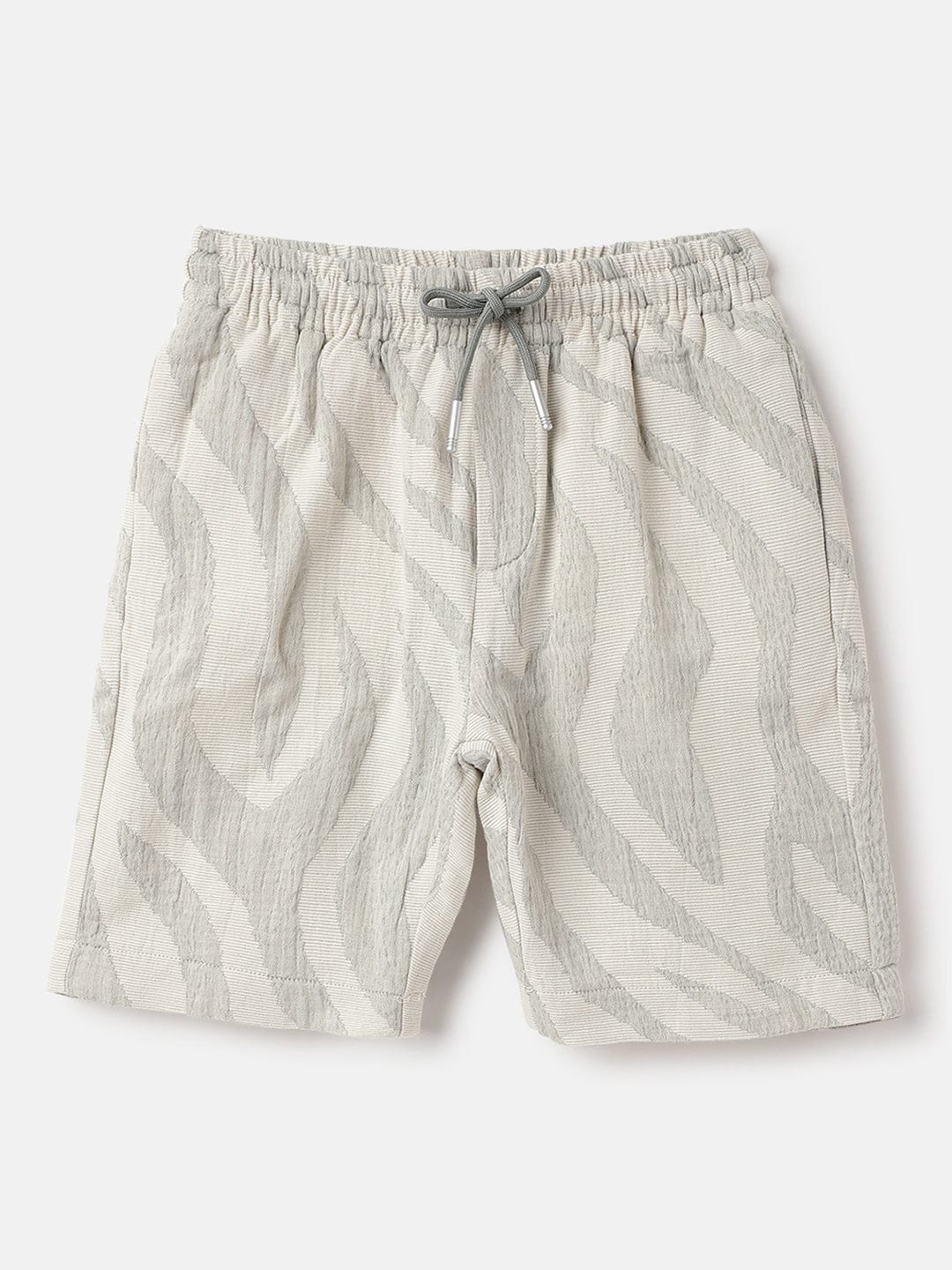 Antony Morato Boys Green Regular Fit Printed Shorts