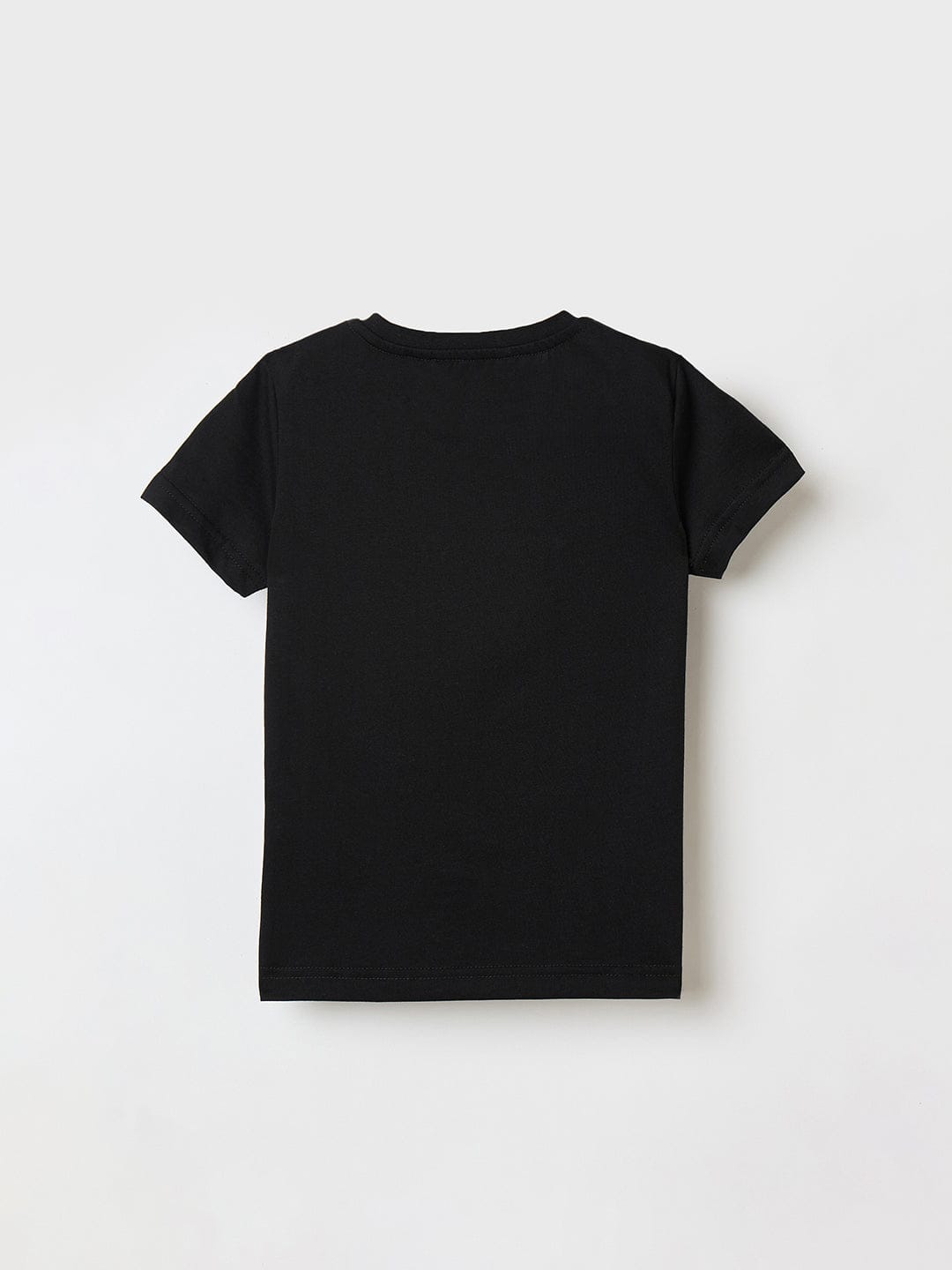 Antony Morato Boys Black Placement Print Crew Neck Tshirt