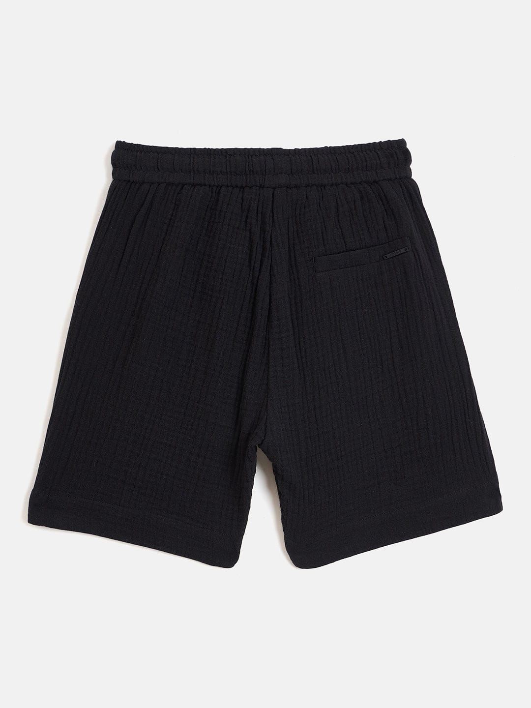 Antony Morato Boys Black Regular Fit Solid Shorts