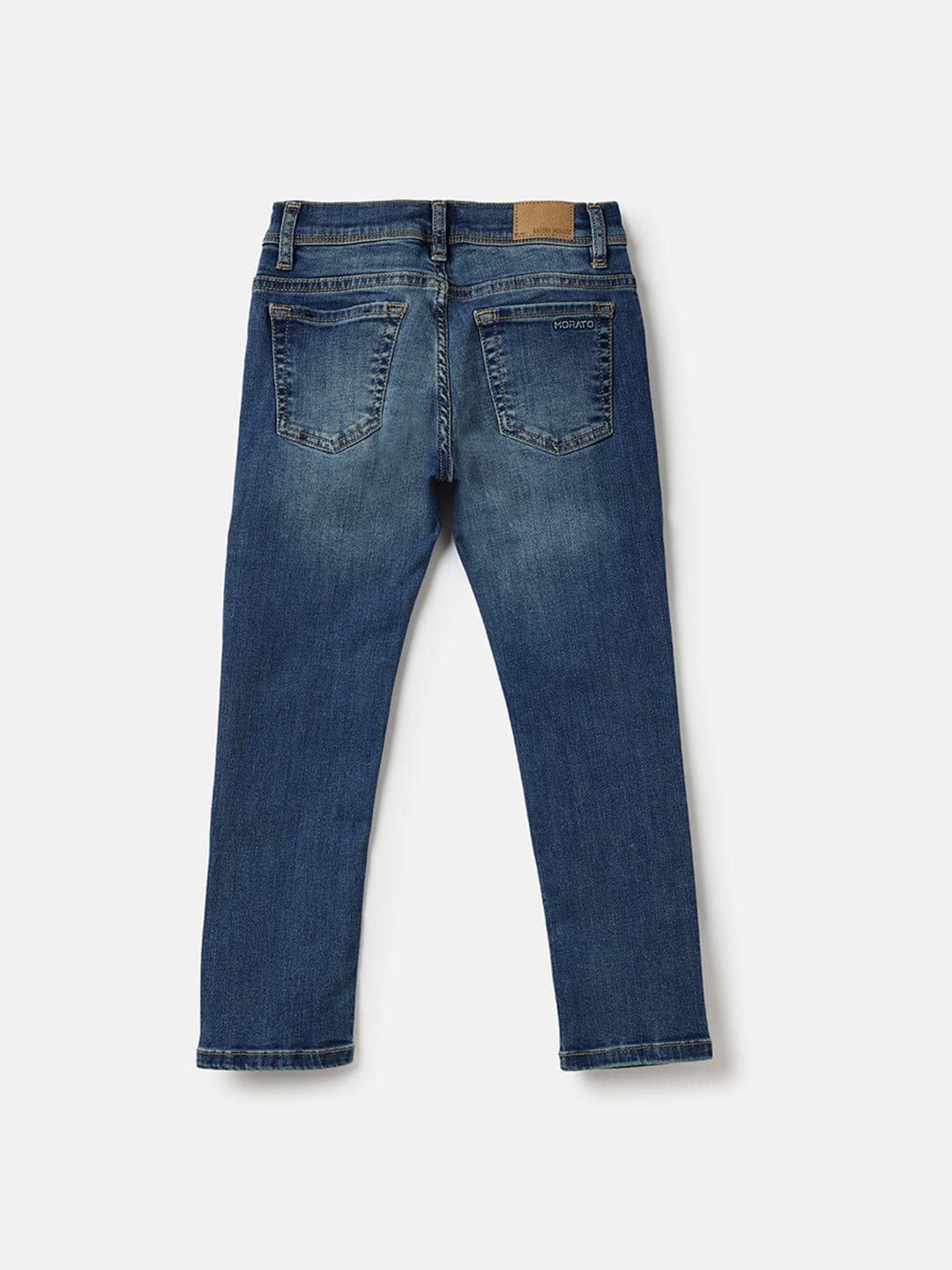 Antony Morato Boys Blue Skinny Fit Washed Jeans