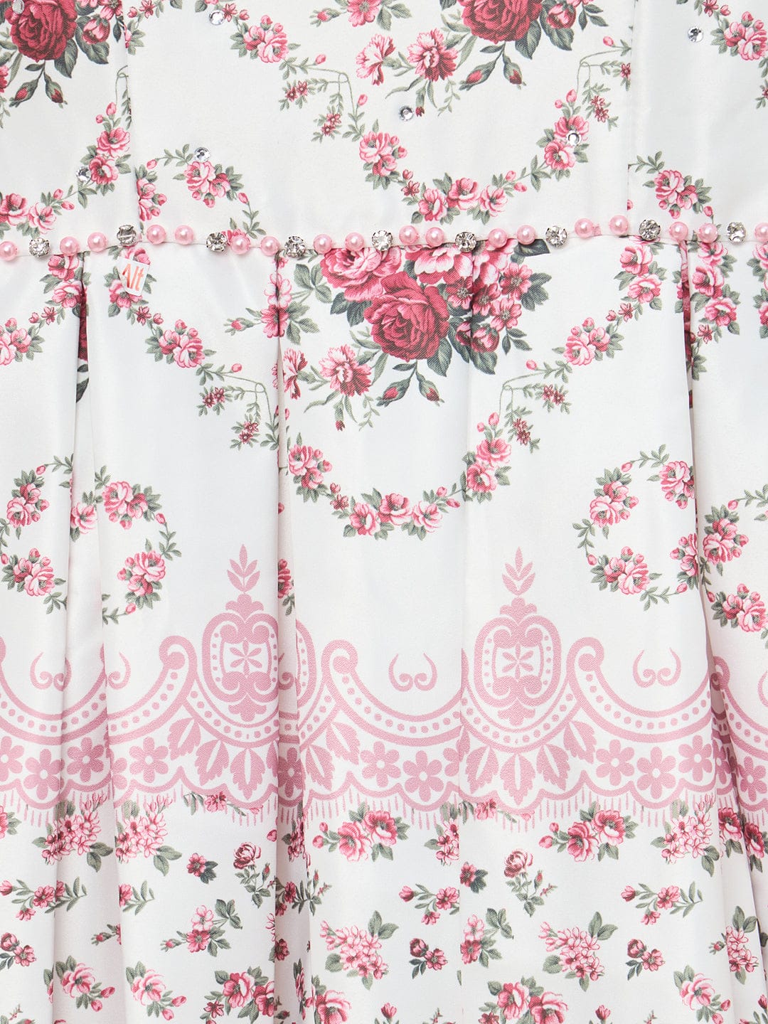 Blue Giraffe Girls Pink Solid V Neck Dress