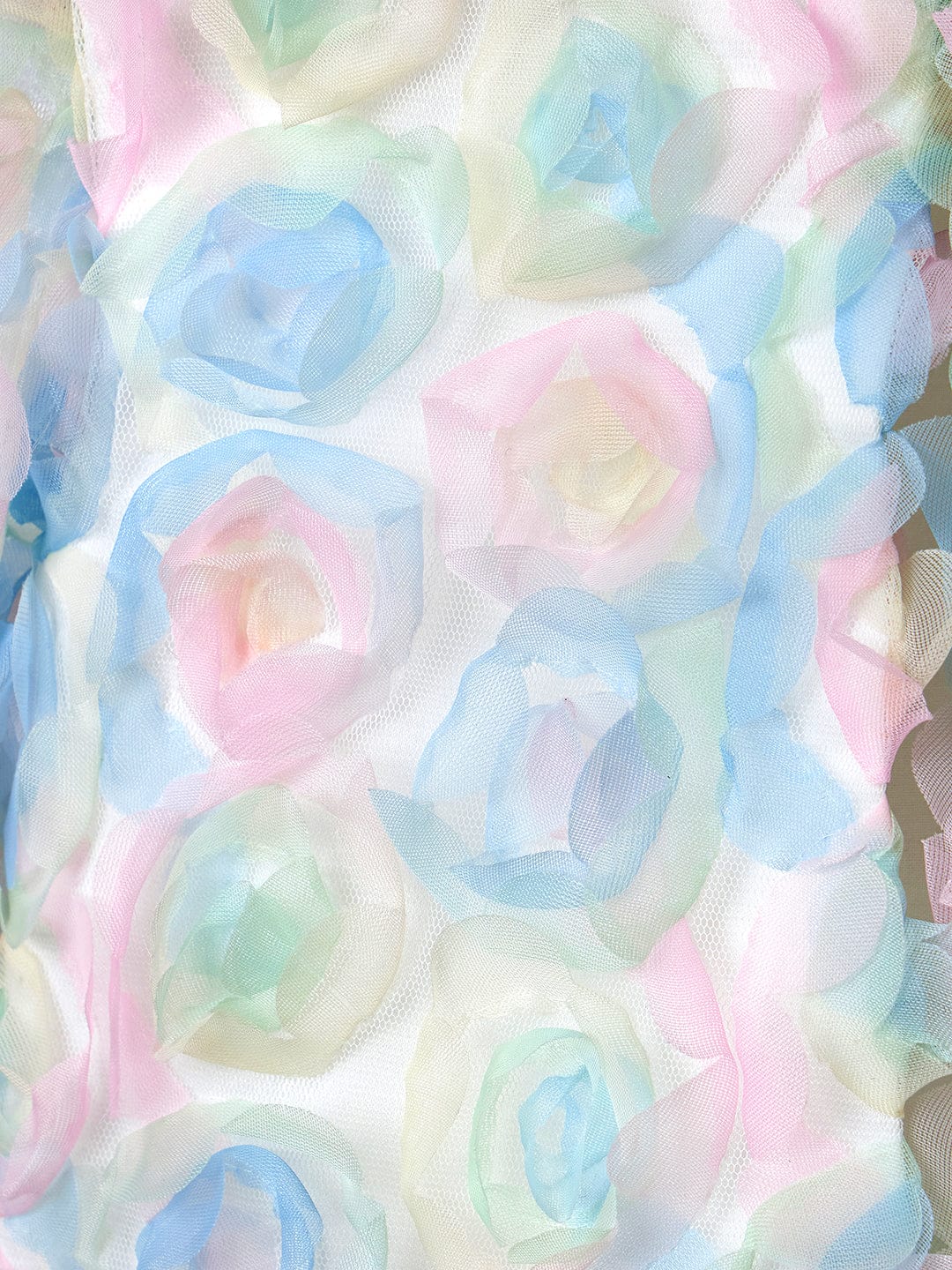 Blue Giraffe Girls Multicolor Solid U Neck Top