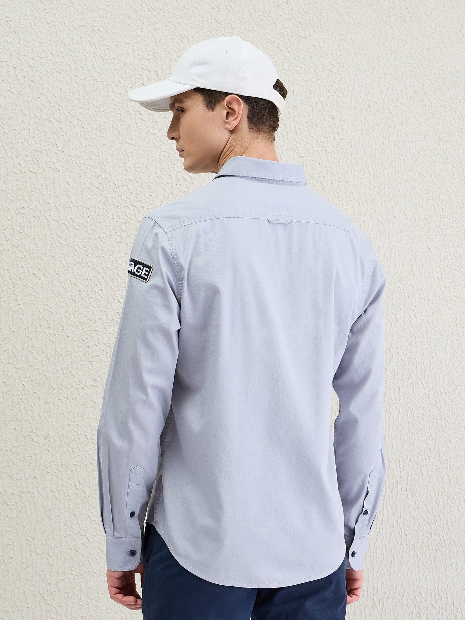 Iconic Men Grey Shirt