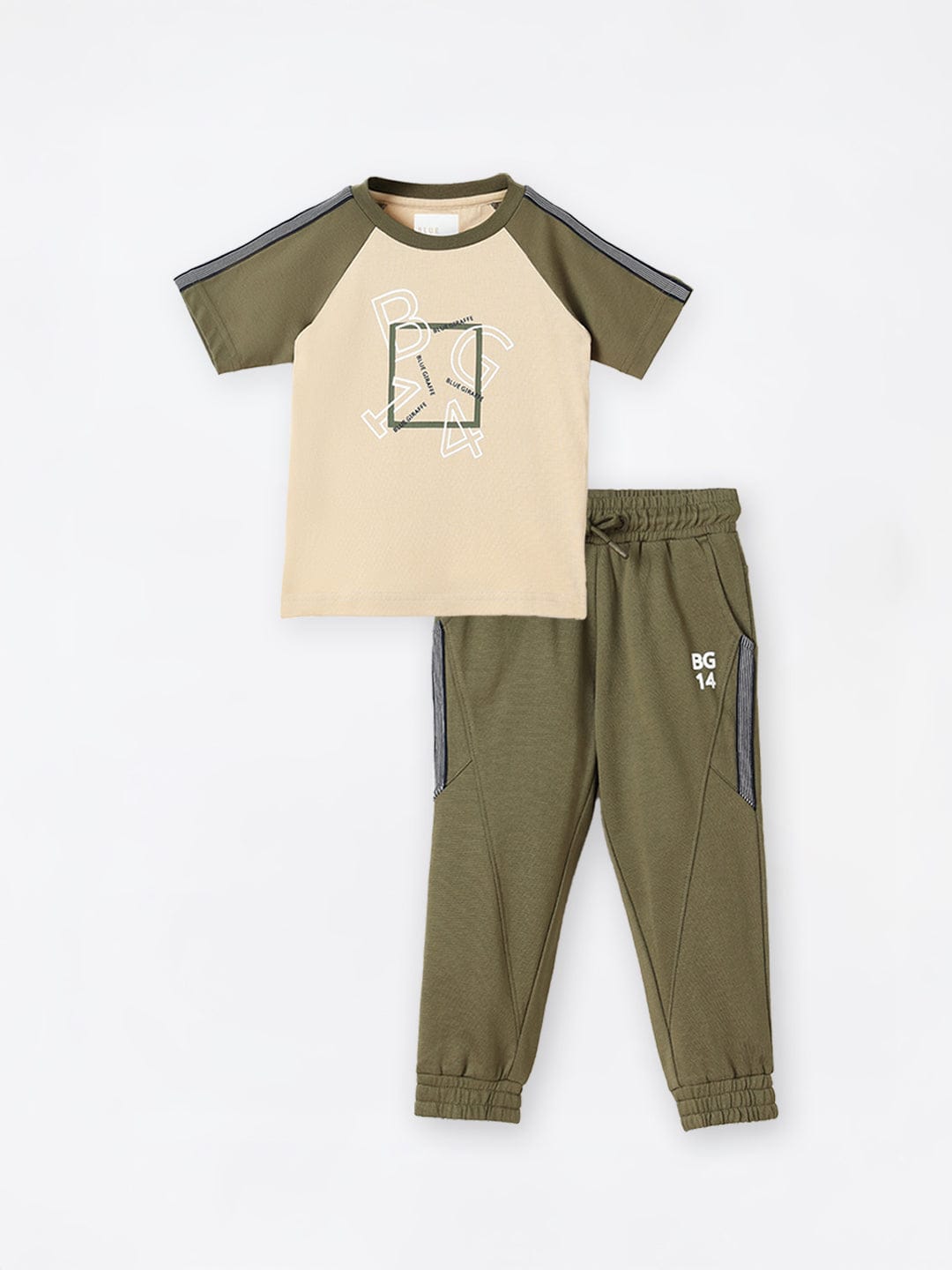 Blue Giraffe Boys Olive Jogger