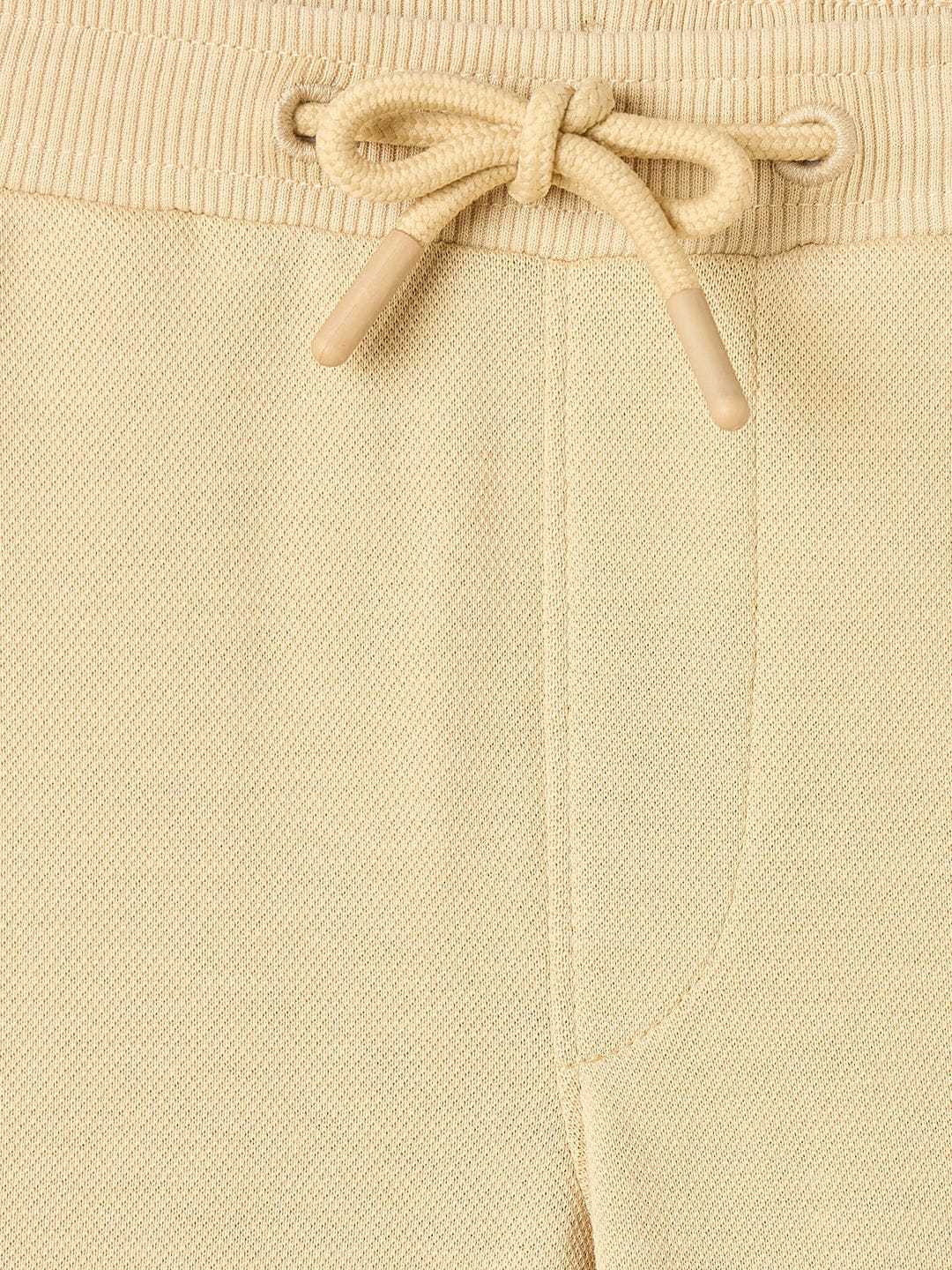 Blue Giraffe Boys Beige Regular Fit Solid Jogger