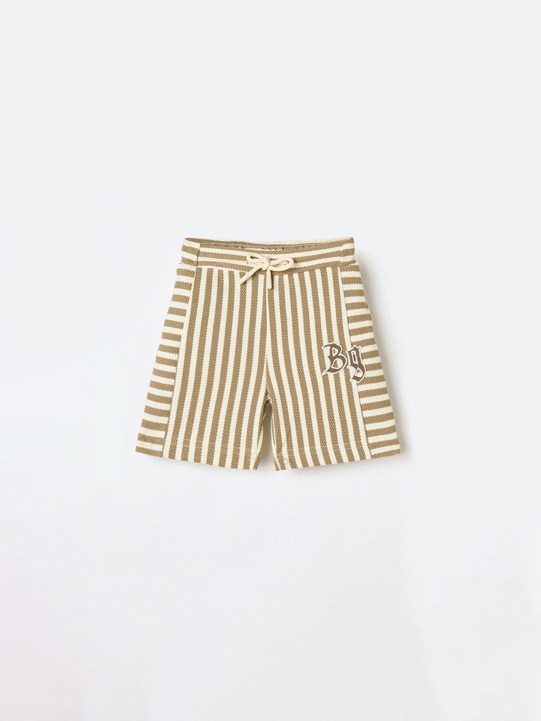 Blue Giraffe Boys White Regular Fit Solid Shorts