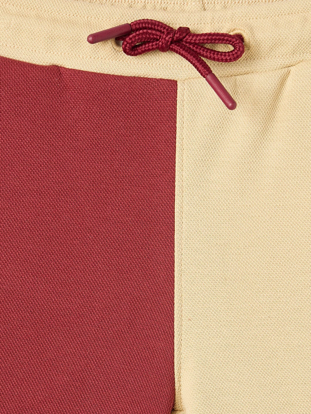 Blue Giraffe Boys Red Regular Fit Solid Shorts