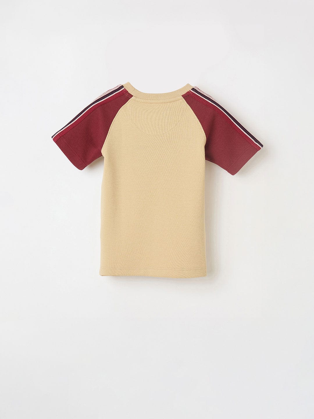 Blue Giraffe Boys Red Solid Tshirt