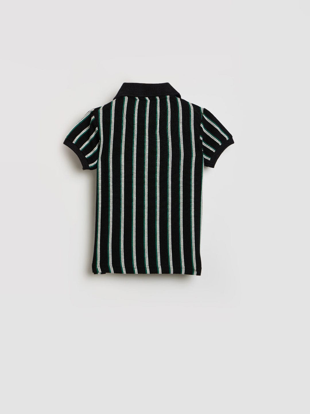 Blue Giraffe Boys Multicolor Striped Polo Tshirt