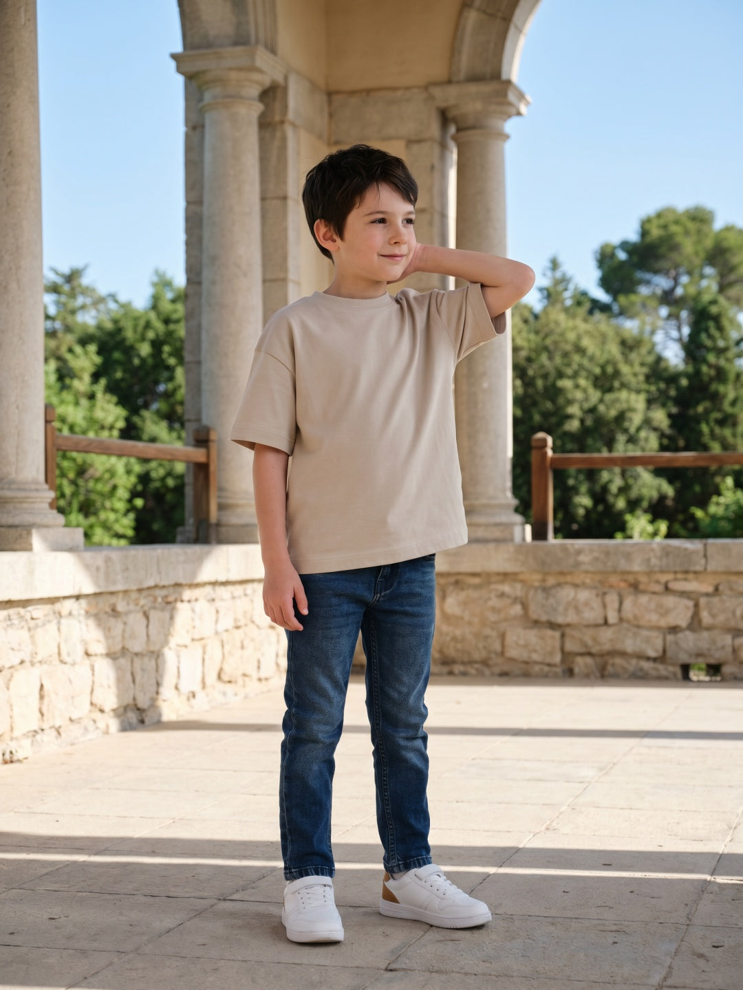 Blue Giraffe Boys Blue Slim Fit Jeans