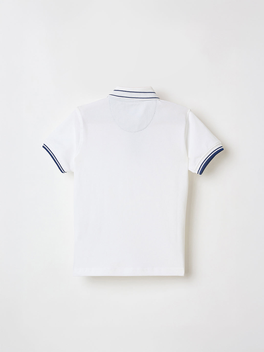 Blue Giraffe Boys Red Solid Polo Tshirt