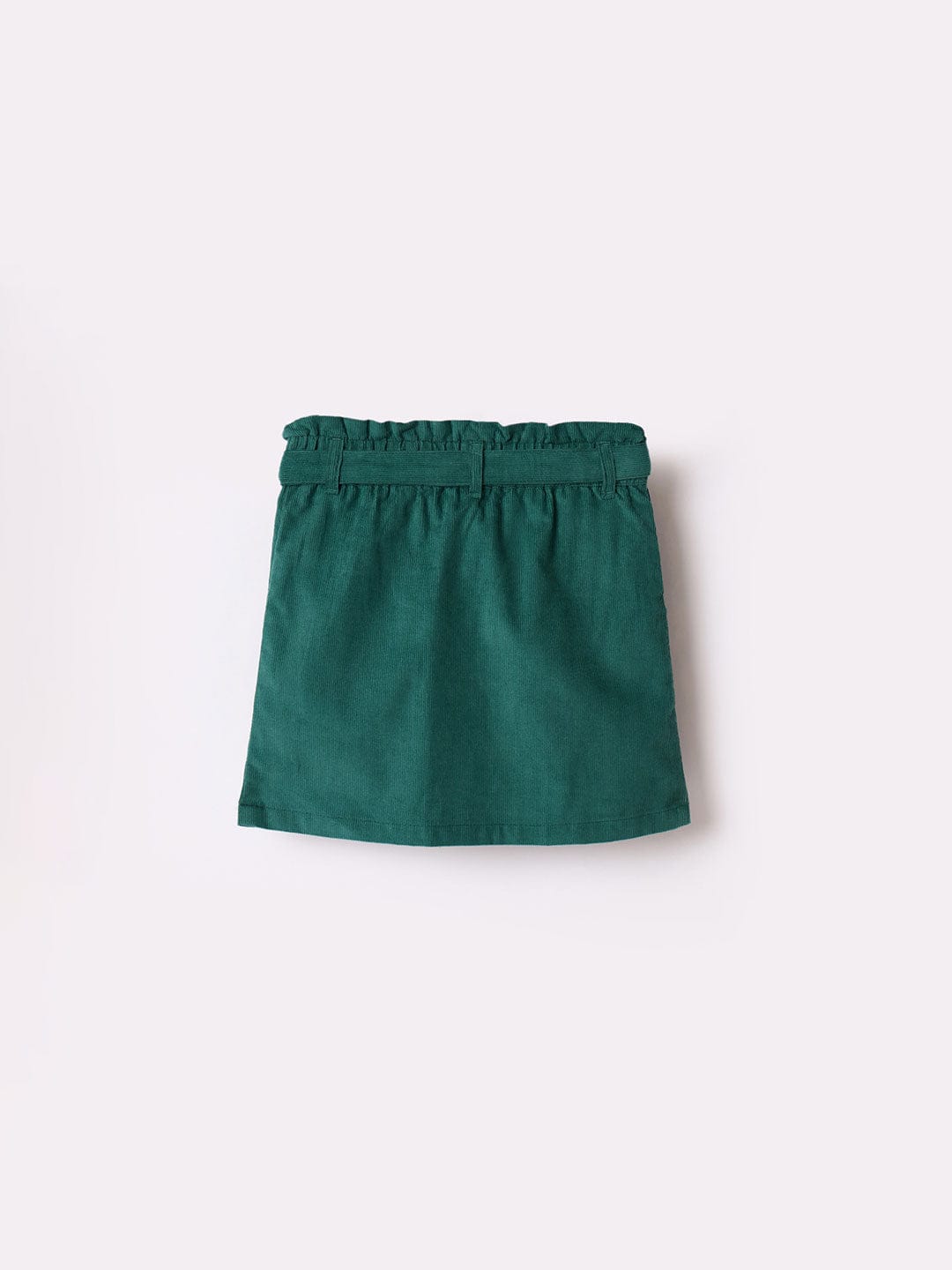 Blue Giraffe Girls Blue Regular Fit Solid Skirt