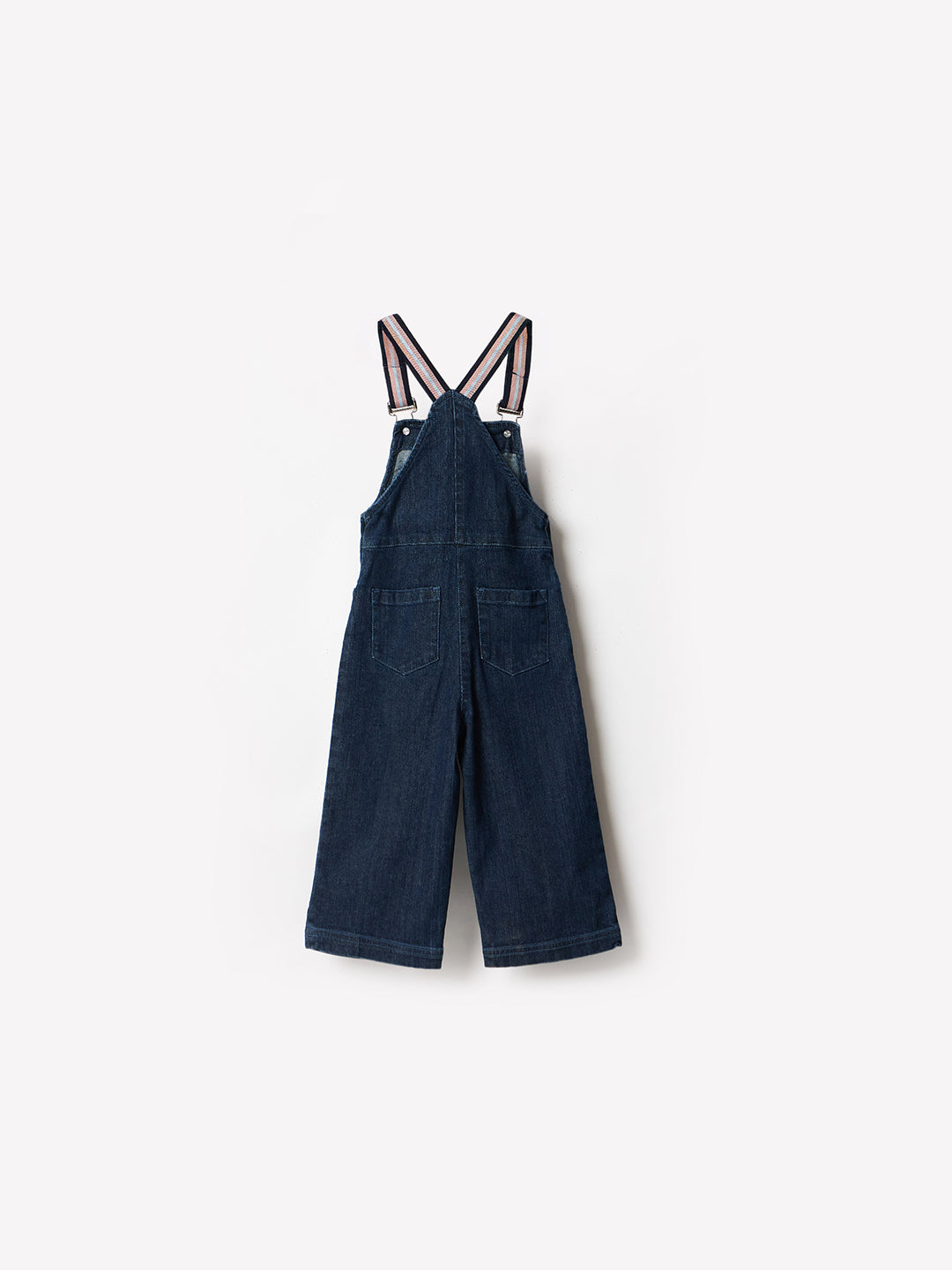 Blue Giraffe Girls Blue Solid Jumpsuit