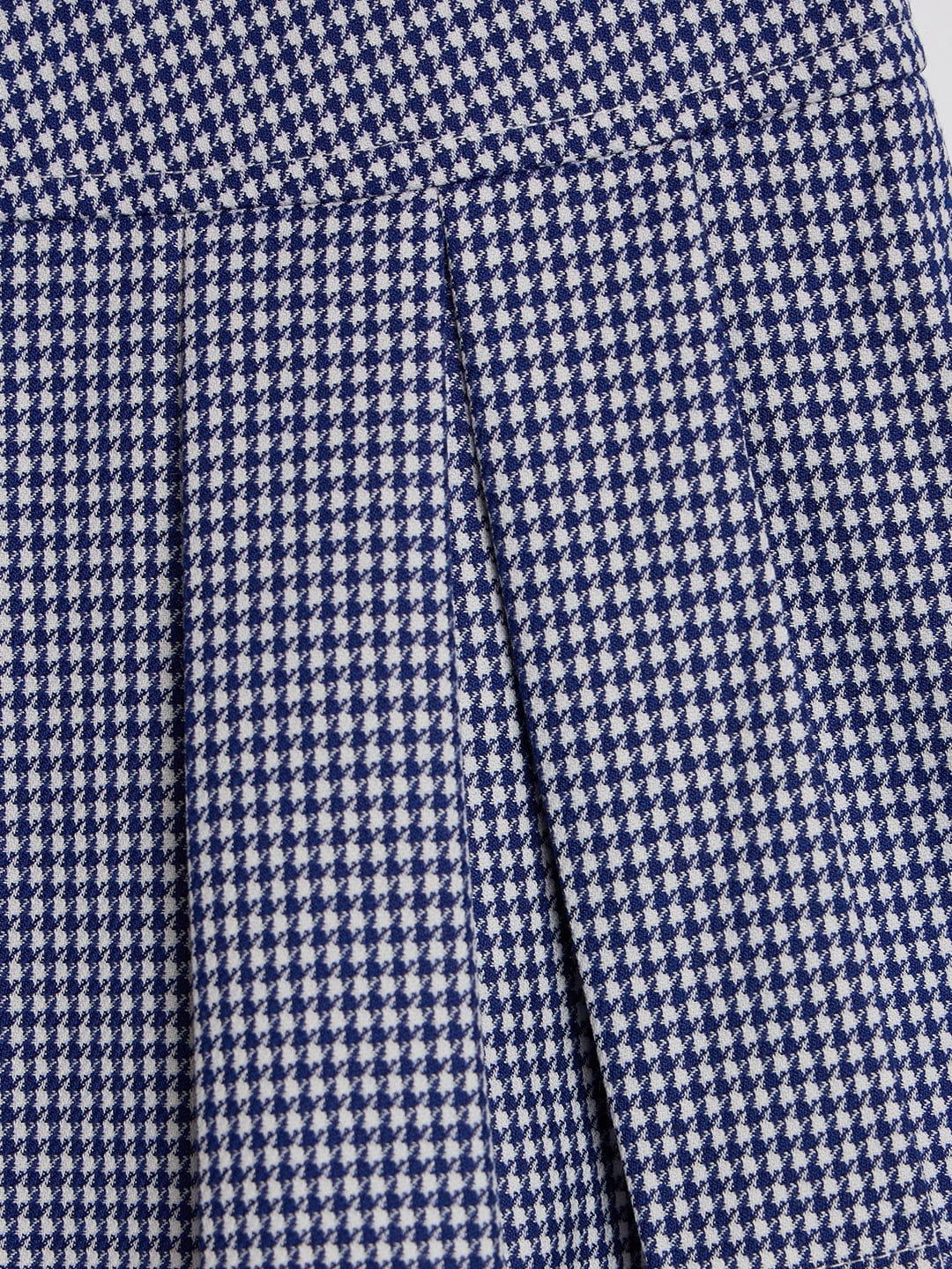 Blue Giraffe Girls Multicolor Regular Fit Checks Skirt