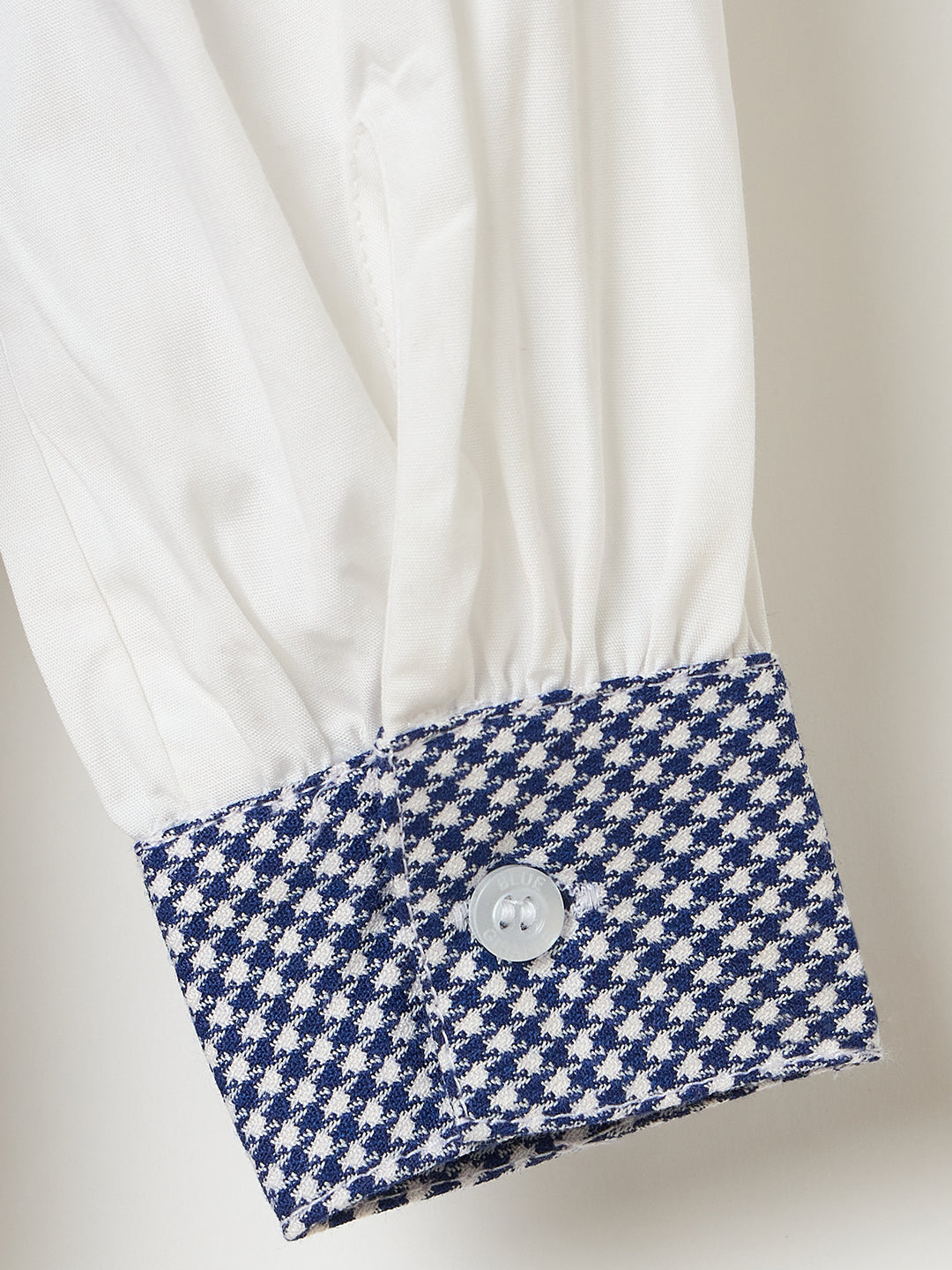 Blue Giraffe Girls Multi Checks Collar Top