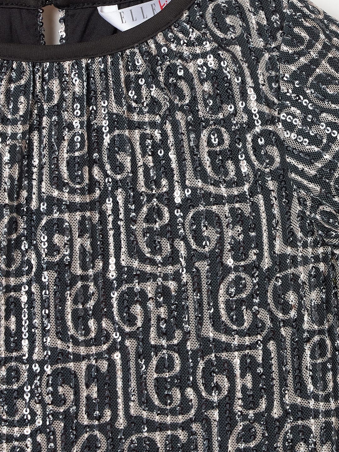 Elle Kids Girls Multi Crew Neck Dress