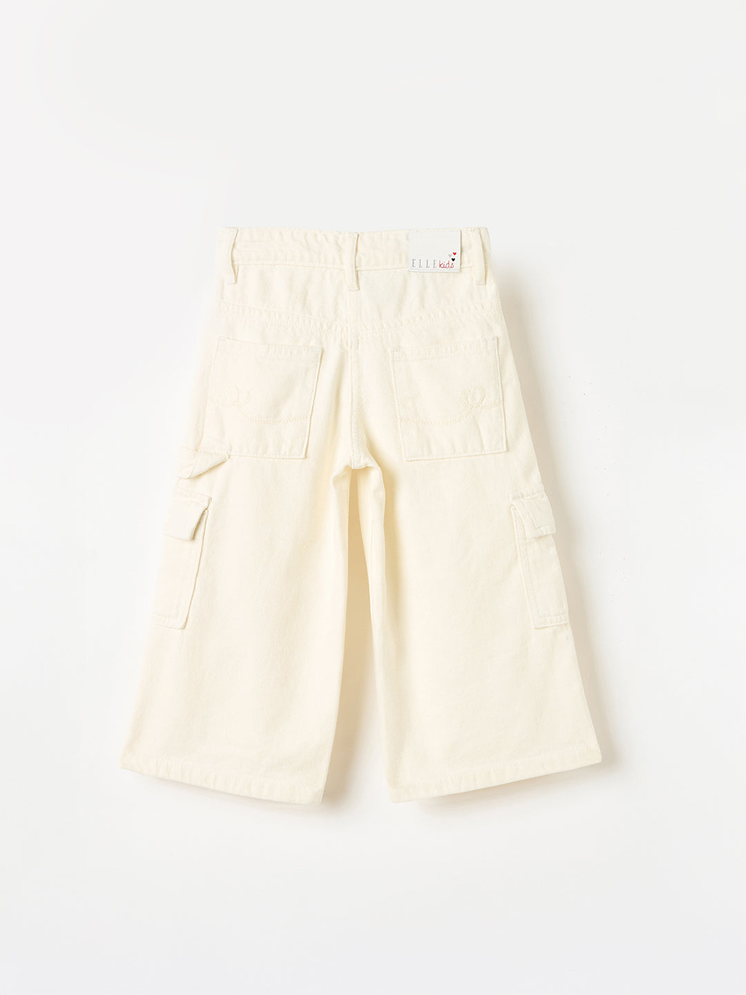 Elle Kids Black Oversized Solid Jeans