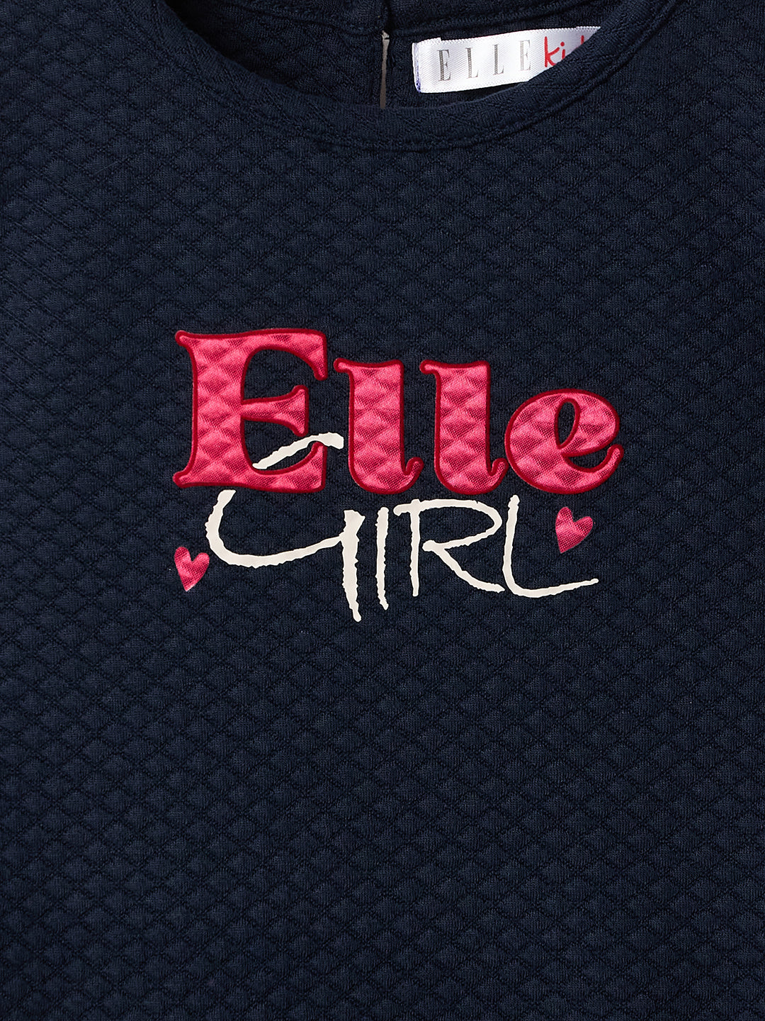 Elle Kids Multi Graphic Round Neck Dress