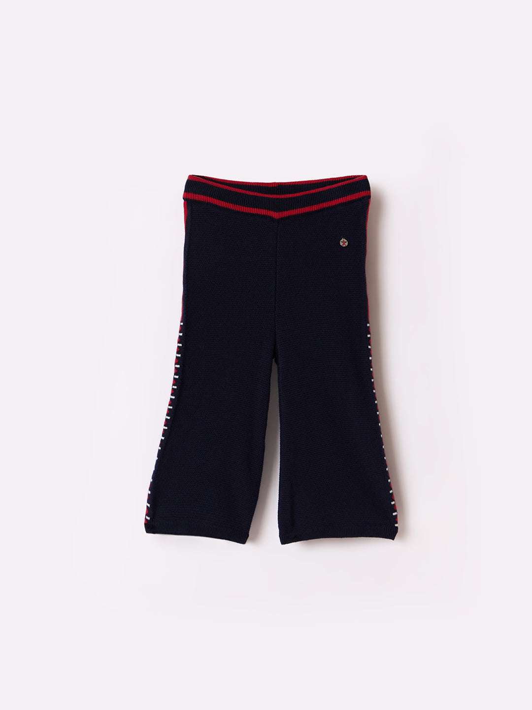 Elle Kids Blue Regular Fit Solid Sweatpant