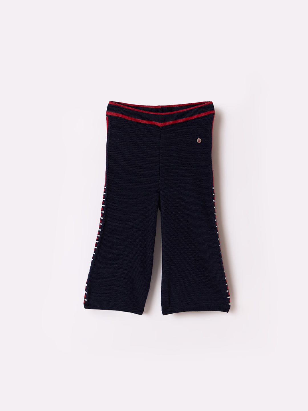 Elle Kids Blue Regular Fit Solid Sweatpant