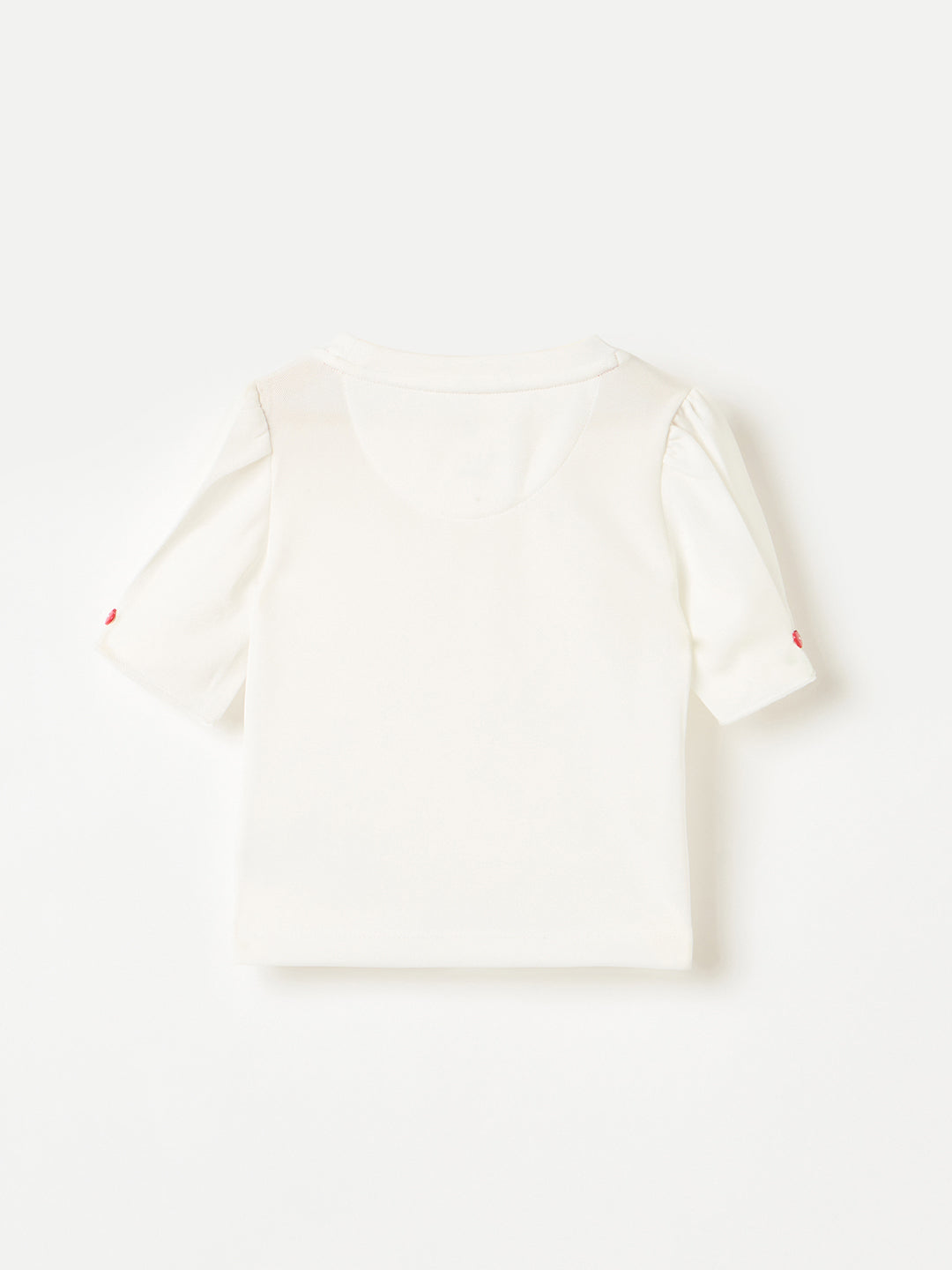 Elle Kids Red Graphic Crew Neck Top