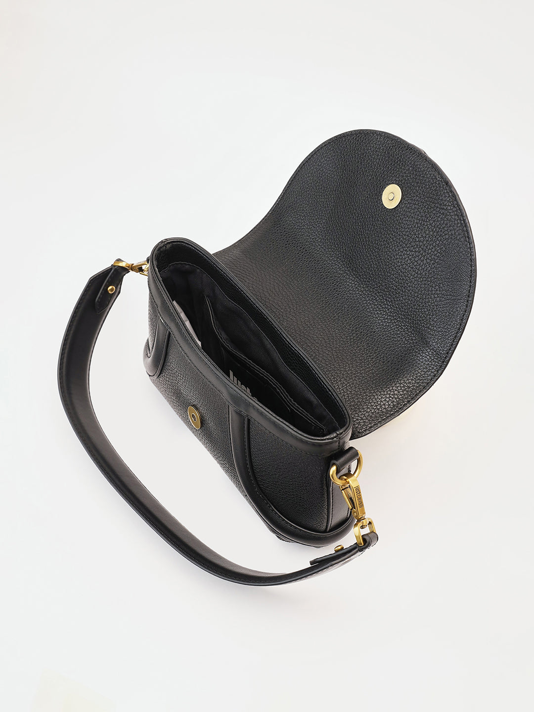 Just Cavalli Women Black Solid Shoulder Bags