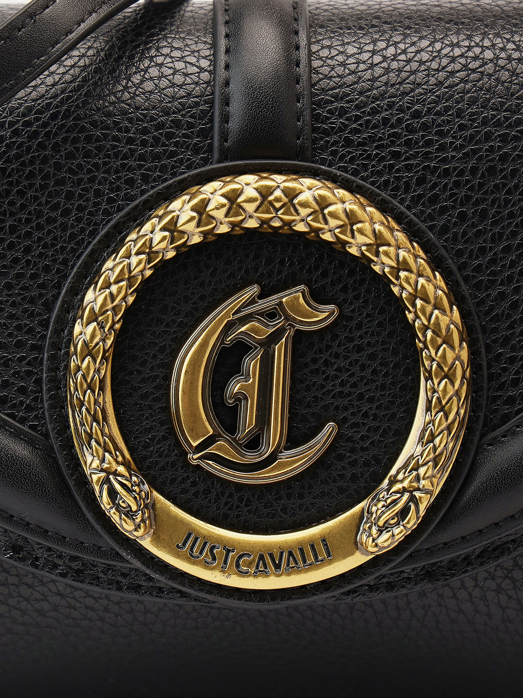 Just Cavalli Women Black Solid Shoulder Bags