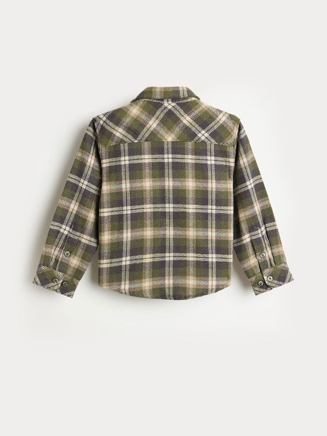 Blue Giraffe Boys Regular Fit Multicolour Checks Pure Cotton Shirt