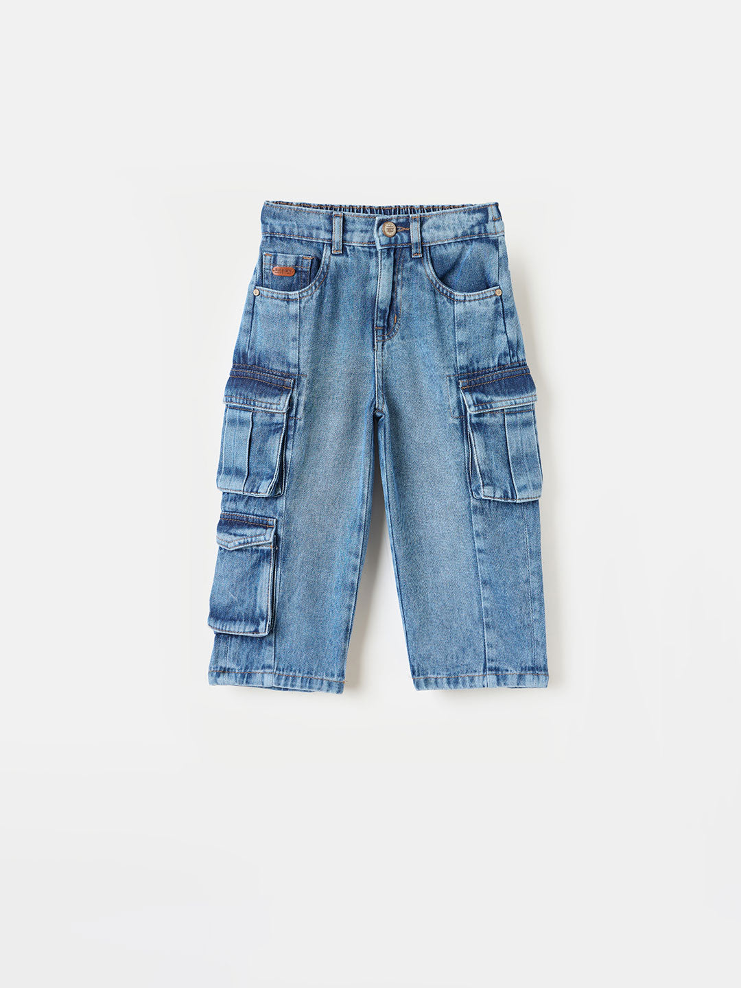 Blue Giraffe Boys Blue Jogger Denim Jeans